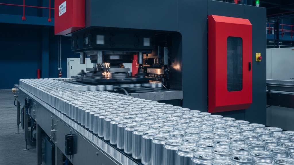 Línea de fabricación de latas metálicas